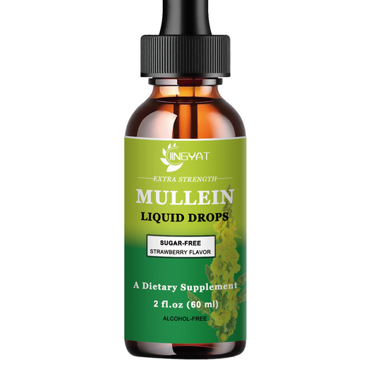Extra Strength 2,000mg Mullein Drops for Lungs, Mullein Leaf Extract Supplement, Alcohol Free, High Absorption, Powerful and Natural Vegan Mullein Liquid Drops for Lung Cleanse, Immune Support